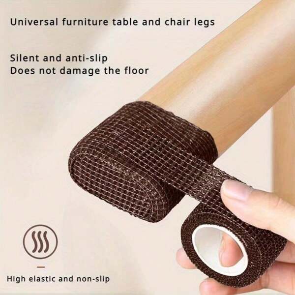 2 Rolls/Set Chair Leg Pads, Noise-Reducing, Non-Slip, And Wear-Resistant Furniture Protectors For Table Legs, Chairs, And Stools