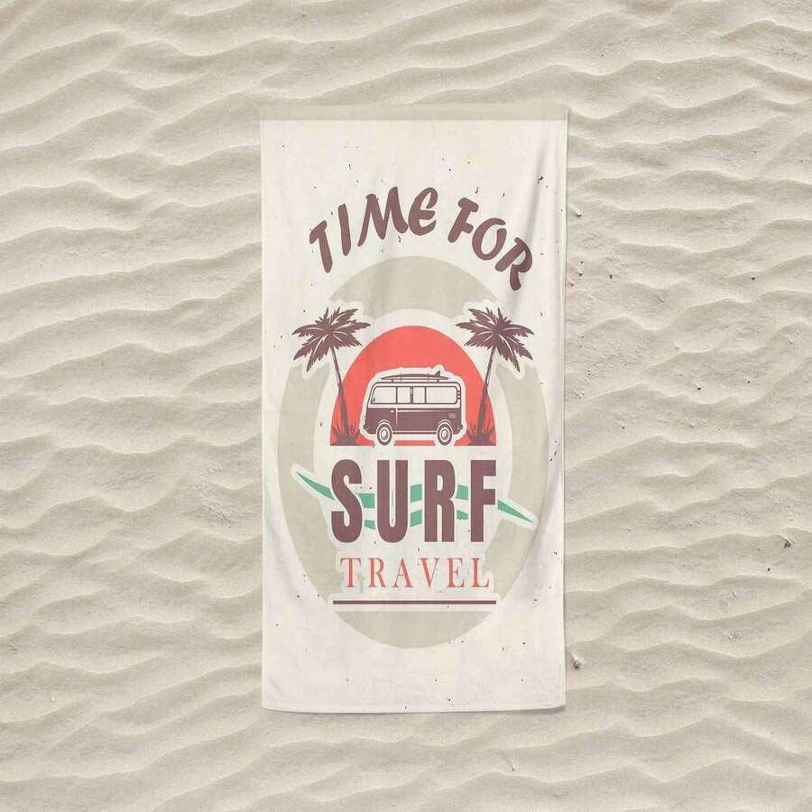 1 Miếng Hoạt hình In Lướt sóng Khăn Đi Biển Du Lịch Đối với Người lớn Và Trẻ em , Ngoài trời bờ biển Hoạt động - Nhiều màu - Xem 1