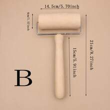 1pc Wooden Rolling Pin - Apricot - View 4