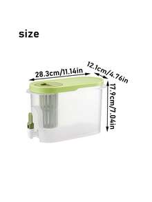 1pc Creative 3.9l Household Cold Water Pitcher With Tap Filter Fruit Tea Kettle For Summer - Multicolor - View 2