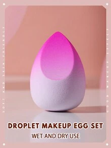 2pcs Makeup Sponges, Suitable For Cream And Powder Concealers, Loose Powder And Other Cosmetics Application - Multicolor - View 4