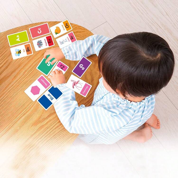 58pcs Alphabet Numbers Flash Cards For 2-4 Year Old Kids Early Education Learning Color, Number, Shape, Animal, ABC English Letters, Cardboard With Double Lamination, For Pre-School Cognitive Development Of Colors, Numbers, Animals, Enhance Cognitive Development School, Student, Stationery, School Supplies, Education Toy, Cardboard Letters, Educational, Alphabet Letter, Abc, Flash Cards, Alphabet, Abc, Flash Cards, Alphabet, Abc - Multicolor - View 5