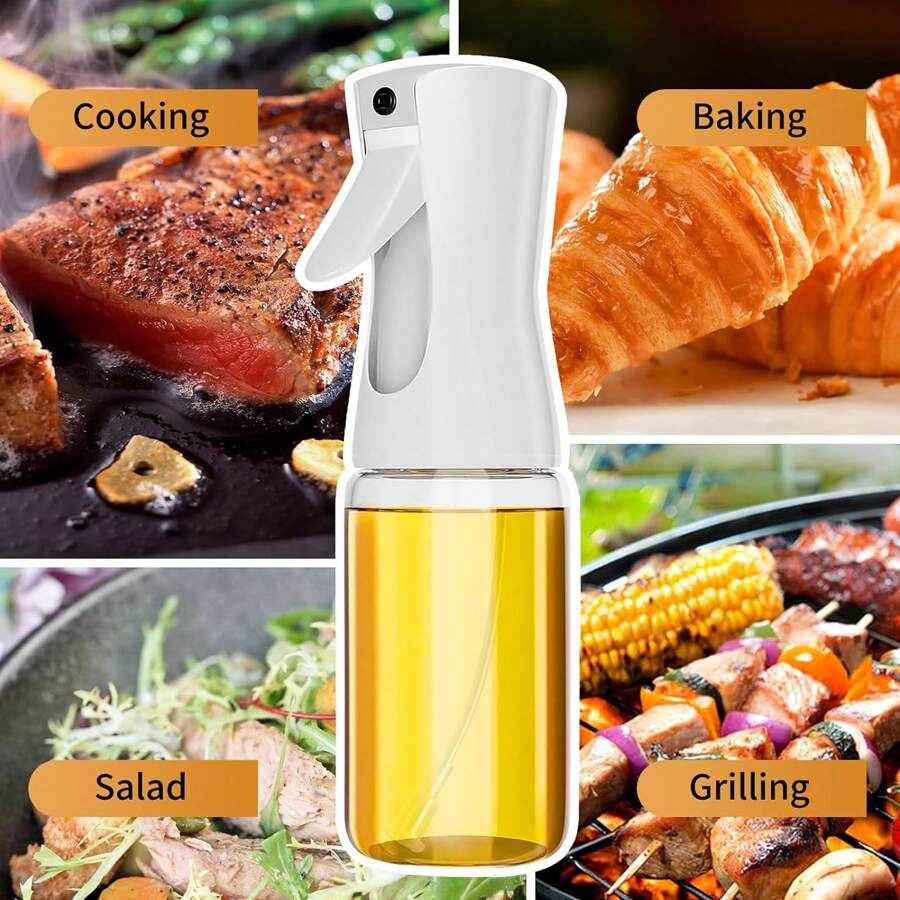 Stainless Steel 304 Glass Oil Sprayer Bottle For Kitchen, Olive Oil