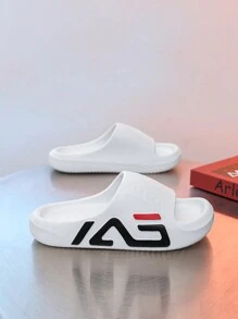 Men Summer Indoor Slippers Non-Slip Bathroom Shower Sandals Thickened Bottom Height Increasing Slippers Casual Fashionable Style For Outdoor Use