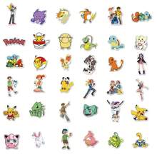 100pcs Pocket Monster Stickers, Waterproof Cartoon Anime Decals For Phones, Laptop, Cups, Diary, Car, Collection And Gift Back To School