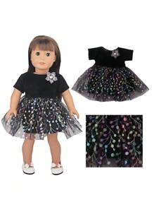 1 Set Doll Clothes For 18-Inch American Doll, Doll Casual Outfit, Doll T-Shirt And Pants Set, Fashionable Long-Sleeved Dress, Birthday/Toy/Festival Gift For Boys And Girls. Suitable For 18-Inch Dolls And Other Doll Accessories.,Big Dolls,18 Doll Clothes,Doll Clothes 12 Inch