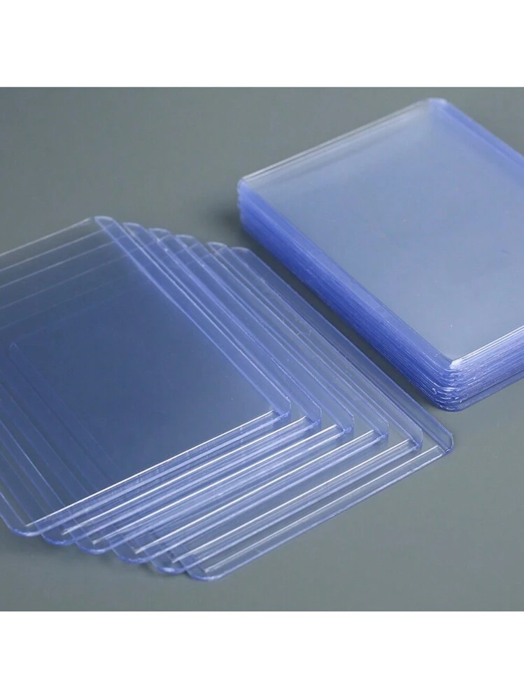 Lot De 5 étuis Rigides Pour Cartes Bancaires - Plastique Transparent/blanc