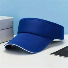 1個可調節的男性通用純色太陽帽運動高爾夫網球透氣遮陽帽純色夏季遮陽帽空頂帽,是禮物的理想選擇