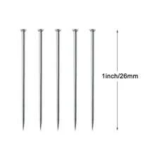 1600pcs/Box 0.6*26mm Stainless Steel Sewing Pins For Garment Cutting, Patchwork Positioning, And Sewing Fixation - Silver - View 2