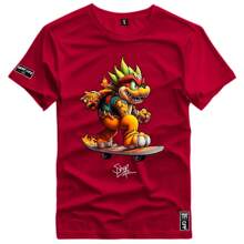 Men T-Shirts - 紫紅色 - 查看 1