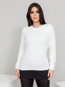 Women Sweaters - 白色 - 查看 1