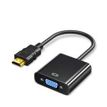 Hdtv To Vga Video Converter, Dp To Vga Adapter Cable, Male To Female Converter For Pc, Notebook, Hdtv, Projector, Display Port - Black - View 8