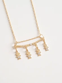 Pendant Necklaces - 3 CON GÁI VÀ 1 CON TRAI - Xem 1