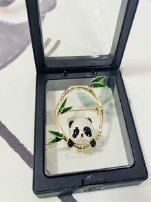 New Chinese Style Cute Panda Brooch With High Rise Bamboo Panda Breast Flower New Product (One Independent Packaging) - one-size - View 4