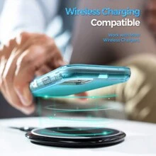 Funda de teléfono resistente de 3 en 1 de Apple, [protección contra caídas de grado 10 pies], funda de teléfono transparente resistente a golpes y caídas hecha de material mixto TPU+PC