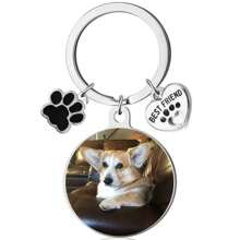 Customizable Photo Stainless Steel Keychain Dog Tag Diy Key Pendant Memorial Gift Dog Silver Stylish,Fall Fashion,Colorful,Unisex,Casual,Cuties Custom,Personalized,Unique Ideal Gifts For Him Her,Boyfriend,Girlfriend,Dad,Mom,Family,Friends,Pets,Son,Daughter,Grandparents For Anniversaries,For Valentine's Day,For Mother's Day,For Birthdays,For Father's Day,For Graduation,For Weddings,For Prom Valentines