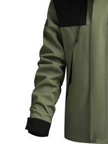 Áo khoác thể thao ngoài trời chống gió chống nước cho nam, phù hợp cho mùa xuân và mùa thu - màu xanh lá - Xem 3