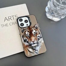 1 Miếng Thiết kế Hổ Mờ Chống trượt Chống giọt bắn Ốp lưng & bao da điện thoại Tương thích với iPhone - đen[0] - Xem 4