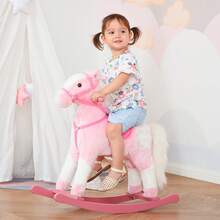 HOMCOM Baby Rocking Horses & Animals - Pink - View 2