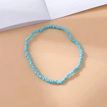 1件波西米亞風格海灘多色米珠腳鏈,適合女性度假和休閑穿著 - 米珠 - 查看 7