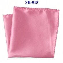 1pc Men's Solid Color Silk Pocket Square/Handkerchief For Weddings, Parties And Formal Events, 30x30cm - Multicolor - View 21