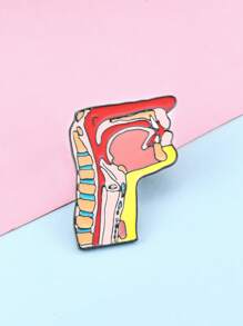 1入解剖學耳鼻喉科搪瓷胸針醫用ent掛繩胸針背包徽章珠寶禮物,獻給醫生、護士和畢業生 - A3-P397 - 查看 5