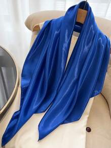 1pc Imitate Silk Solid 90 Color Bandana, Sunscreen, Light Cardigan, All-Match Decoration Scarf Bandana,Hair Band,Head Band Ideal For Dressing Up Your Look - Multicolor - View 25