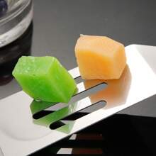 1支不銹鋼鐵板燒鏟子,通孔翻鏟餡餅,塑膠手柄日式廚房工具 - 黑柄三線鏟 - 查看 5