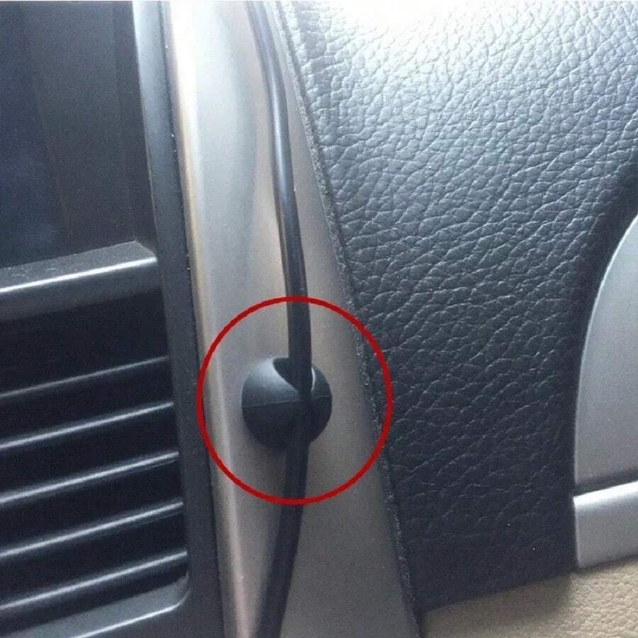 10 Pcs Car Dashboard Data Cable Clips SelfAdhesive USB Line Hub Wire Holder Fixing Clamp Office