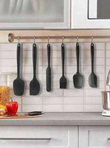 6pcs/12pcs Baking Silicone Scraper, Spatula, Brush Set, Baking Tool