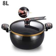 Tao Jing Plump Micro-Pressure Cooker, Household Multifunctional Large Capacity Stew Pot, 28CM Non-Stick Cooking Pot, Suitable For Gas And Induction Cooker - Black - View 4