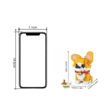 500 pièces/set Cute Animal Mini Blocs de construction ABS, Jouets de construction miniatures de chiens & chats DIY, Cadeau de décoration de maison créative pour anniversaire, fêtes, Saint-Valentin, Nouvel An chinois, Rentrée des classes