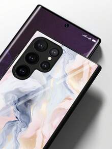 1入組yanzhi系列玻璃手機殼,適用於蘋果和三星型號 - 彩色 - 查看 3