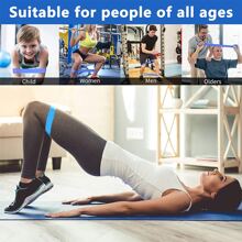 5pcs/Set Multilevel Yoga Resistance Bands, Strength Training, Multifunctional Fitness Resistance Bands For Squat, Hip Lifting, Loop Elastic Band For Butt Lifting - Blue - View 3