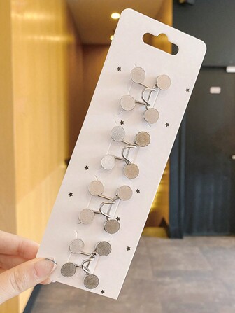 4 יחידות גוזם מותניים מתכוונן בלתי נראה ומתקן כפתורים, אביזרי בגדים להרזיה (ללא קרטון)