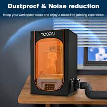 Yoopai Resin 3D Printer Enclosure With Ventilation, Multifunctional 3D Printer Vented Enclosure For Creality Anycubic Elegoo Series LCD SLA DLP 3D Printer