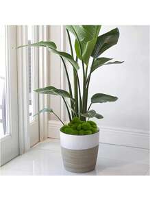 34pcs Artificial Moss Rocks, Green Floral Moss Balls Moss Covered Stones Fake Moss Decor For Floral Arrangements Fairy Gardens And Crafting 5 Size, Valentine Day, Gift,Garden Decor,Outdoor Plant,Gardening,Fake Flowers - Green - View 6