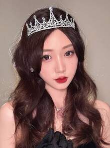 1 Công Chúa Phong Cách Thái & Kim Cương Giả Trang Trí Dây Đội Đầu Cho Phù Dâu, Cô Dâu, Đĩa Đơn Đảng, trang Trí Đám Cưới Hoàng Gia Tiaras - Xem 6