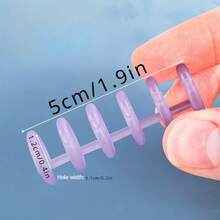 5 Piezas De Color Macaron 6 Agujeros Sueltos Anillos De Carpeta De Hojas Sueltas - Multicolor - Ver 2