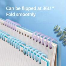 5 Piezas De Color Macaron 6 Agujeros Sueltos Anillos De Carpeta De Hojas Sueltas - Multicolor - Ver 4