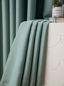 1 Stück Moderner Stil Polyester Verdunkelungsvorhang, Hohe Präzision, Geeignet Für Wohnzimmer, Schlafzimmer Und Verschiedene Raumtypen