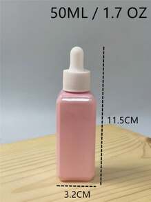 精油滴管瓶 30ml/50ml 移液器 1pc 化妆品样品香水液体容器带滴管，可重复使用，适用于身体按摩油，芳香疗法精油样品，旅行必需品，塑料瓶 - 粉色 - 查看 9