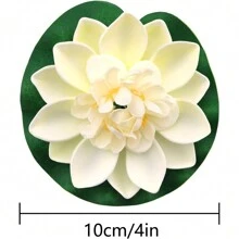 6/12/25/50 Pcs Artificial Floating Foam Lotus Flowers Simulation Water Lily Pond Plant Fake Ornament For Wedding Pond Garden Fake Plants Decor, Valentine Day, Gift