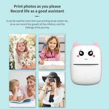 Mini Wireless Portable Printer,Thermal Paper Pocket Printer With 1 Roll Of Printing Paper,For Android Or IOS APP, Inkless Printer, Suitable For Home, Office, Learning