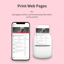 Mini Wireless Portable Printer,Thermal Paper Pocket Printer With 1 Roll Of Printing Paper,For Android Or IOS APP, Inkless Printer, Suitable For Home, Office, Learning