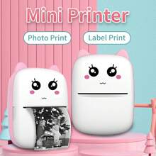 Mini Wireless Portable Printer,Thermal Paper Pocket Printer With 1 Roll Of Printing Paper,For Android Or IOS APP, Inkless Printer, Suitable For Home, Office, Learning
