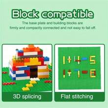 Placa de base de bloques de construcción de 32x32 compatible con las principales marcas, viene con una base universal de 10x10 pulgadas [color aleatorio] - Multicolor - Ver 4
