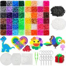 24/48 Colors 5mm Hama Beads Set, Including Accessories, Diy Perler Beads For Creative Mosaic Craft - 4300 Pieces and Accessories - View 3