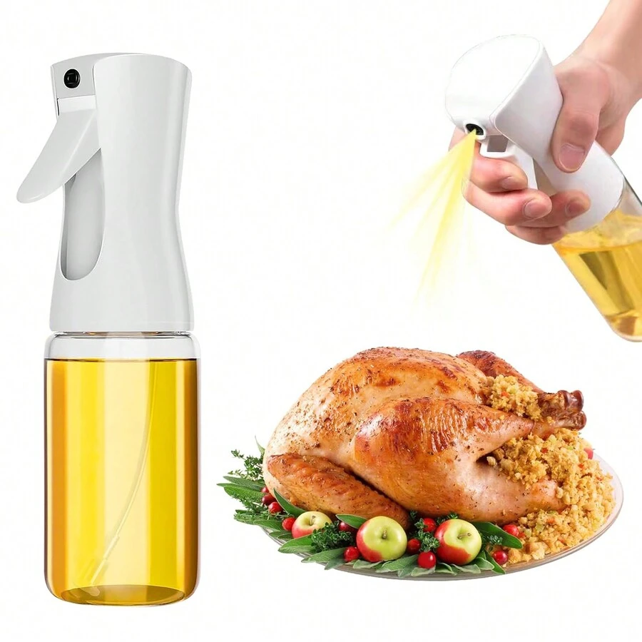 Stainless Steel 304 Glass Oil Sprayer Bottle For Kitchen, Olive Oil