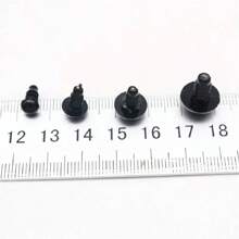 5mm-18mm Black Plastic Safety Eyes Animal Eyes For Amigurumi With Washers Diy Crochet Crafts TeddyBear Making Supplies Decoration Accessories 100pcs/Bag